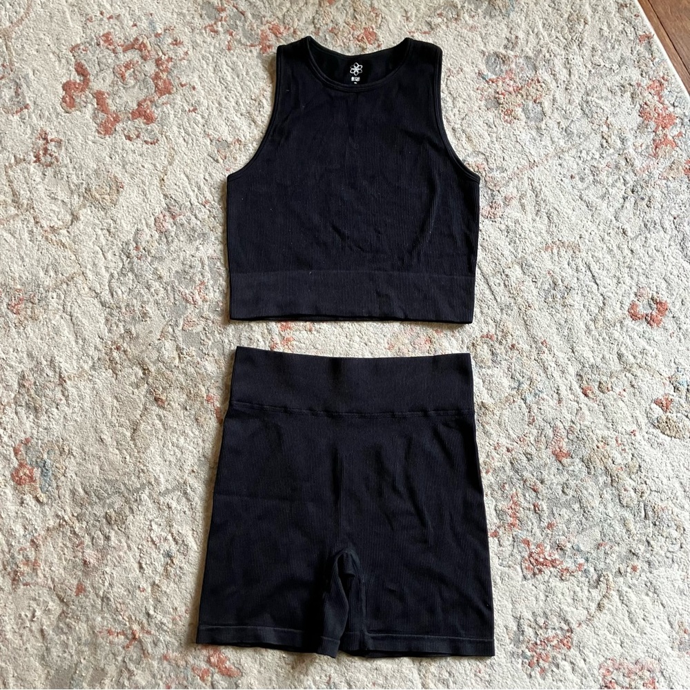 2 Piece Black Workout Set